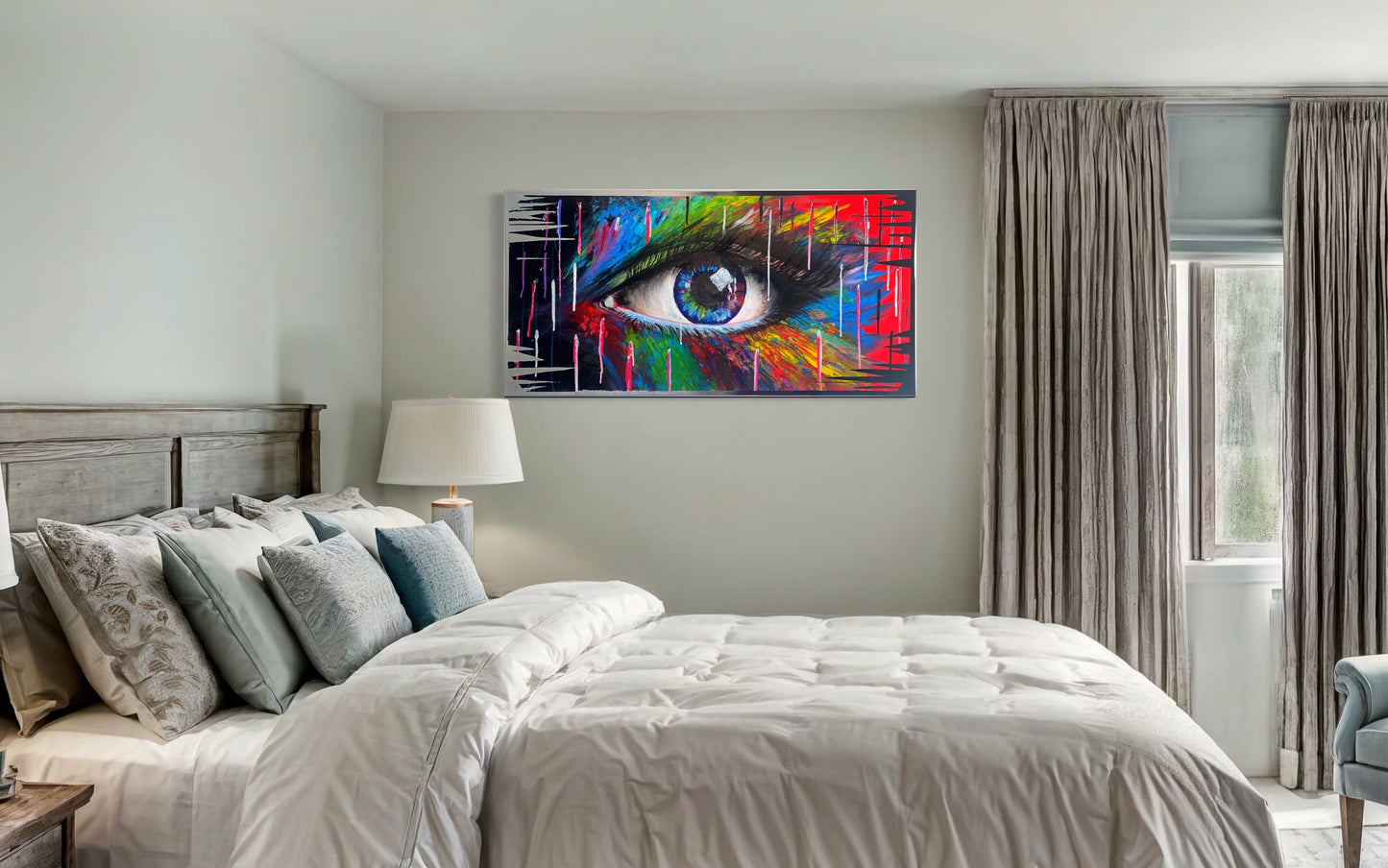 Tableau contemporain - L'Oil des émotions, tableau Unique !